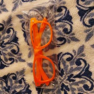 Children's Orange lens-less glasses frames